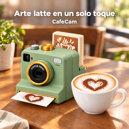 Arte latte con CafeCam en un solo toque