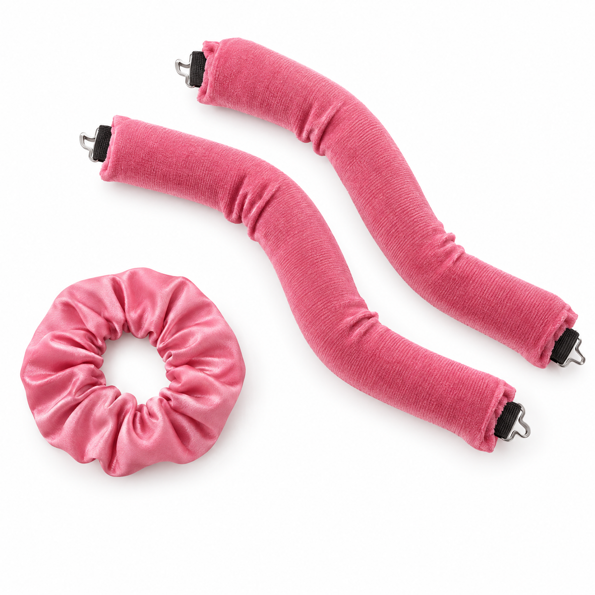 Set de 3 rulos sin calor rosa