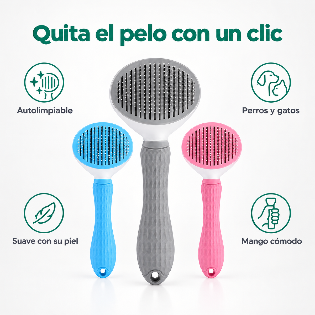 Quita el pelo con un clic: beneficios del cepillo autolimpiable