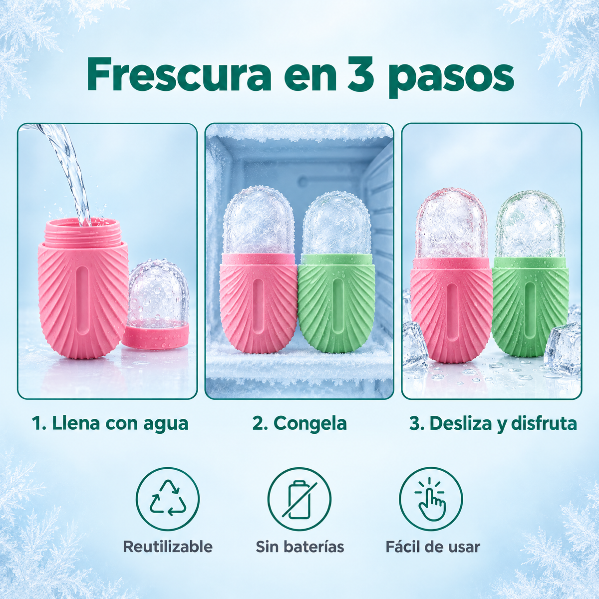Frescura en 3 pasos: cómo usar el rodillo de hielo